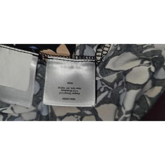 Anne Klein XL Floral Pattern Midi Wrap Dress with Short Butterfly Sleeves - Picture 9 of 13